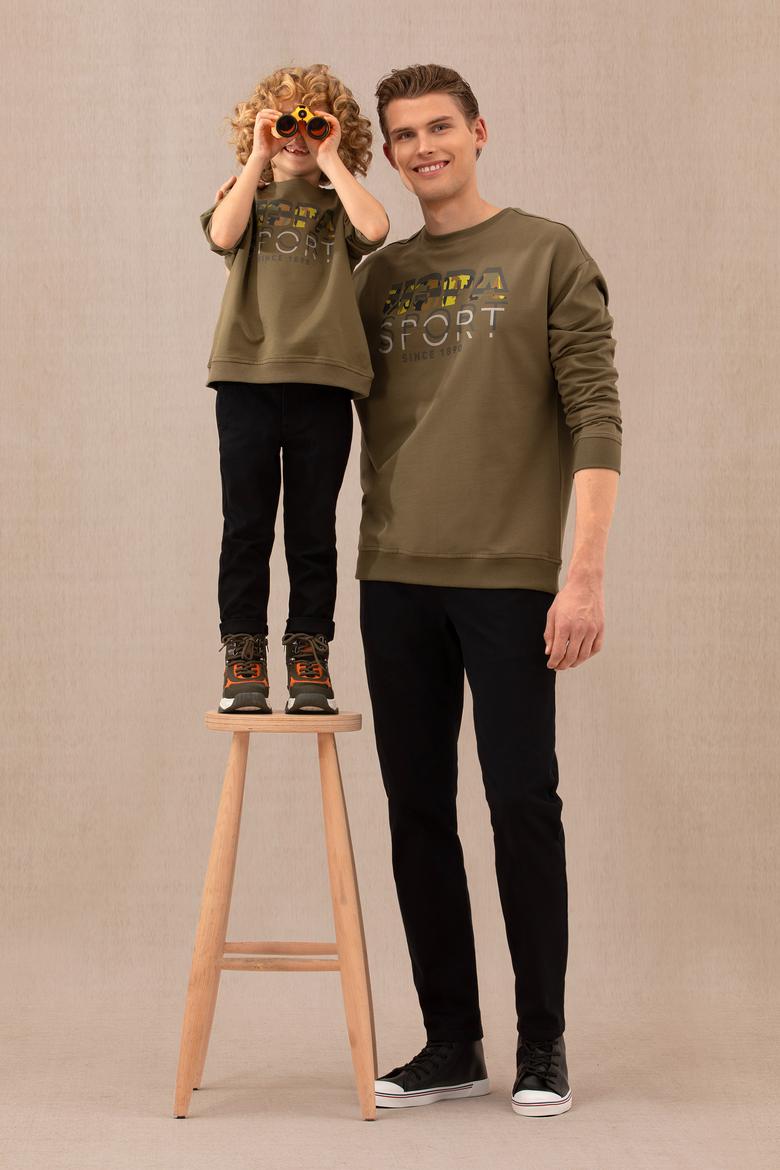 Erkek Çocuk Siyah Kanvas Pantolon