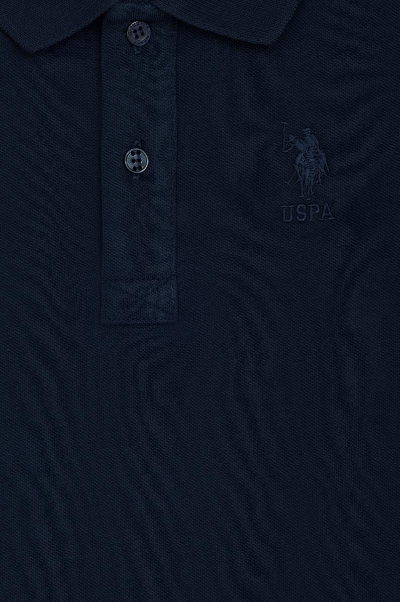 Erkek Çocuk Lacivert Basic Polo Yaka Sweatshirt