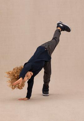 Erkek Çocuk Lacivert Basic Polo Yaka Sweatshirt - 50269421025