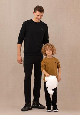 Erkek Siyah Basic Sweatshirt - 50274090006