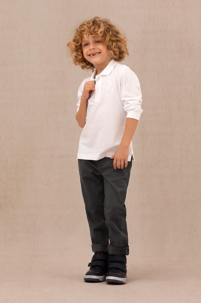 Erkek Çocuk Antrasit Kanvas Pantolon