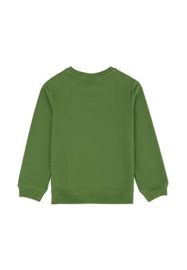 Erkek Çocuk Yeşil Basic Bisiklet Yaka Sweatshirt - 50273757035