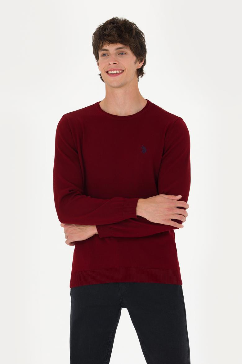 Erkek Bordo Basic Kazak - 50275848025