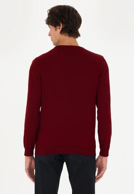 Erkek Bordo Basic Kazak - 50275848025