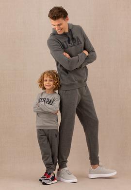 Erkek Çocuk Antrasit Melanj Eşofman Altı - 50276263047