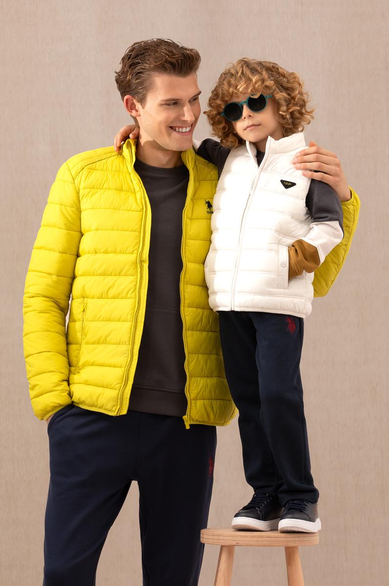 Erkek Neon Sarı Mont