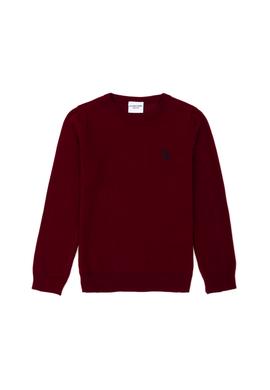 Erkek Çocuk Bordo Basic Bisiklet Yaka Kazak - 50275846028