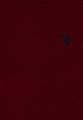 Erkek Çocuk Bordo Basic Bisiklet Yaka Kazak - 50275846028