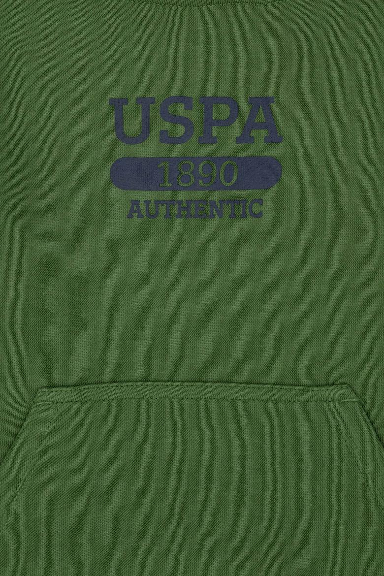 Erkek Çocuk Yeşil Kapüşonlu Sweatshirt - 50274241045