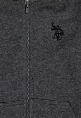 Erkek Çocuk Antrasit Melanj Basic Kapüşonlu Sweatshirt - 50273746100