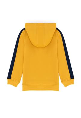 Erkek Çocuk Hardal Kapüşonlu Sweatshirt - 50274241023