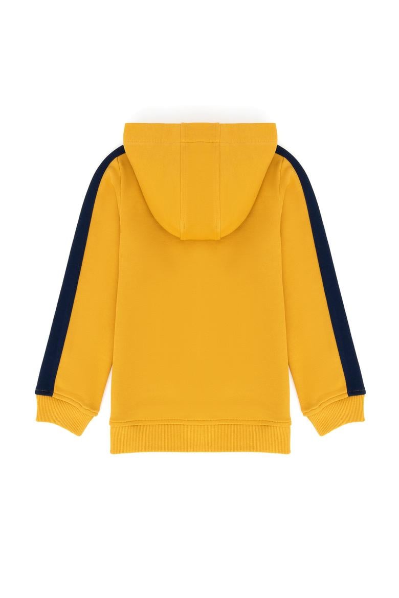 Erkek Çocuk Hardal Kapüşonlu Sweatshirt - 50274241023