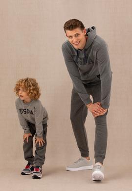 Erkek Antrasit Melanj Basic Sweatshirt - 50276087024