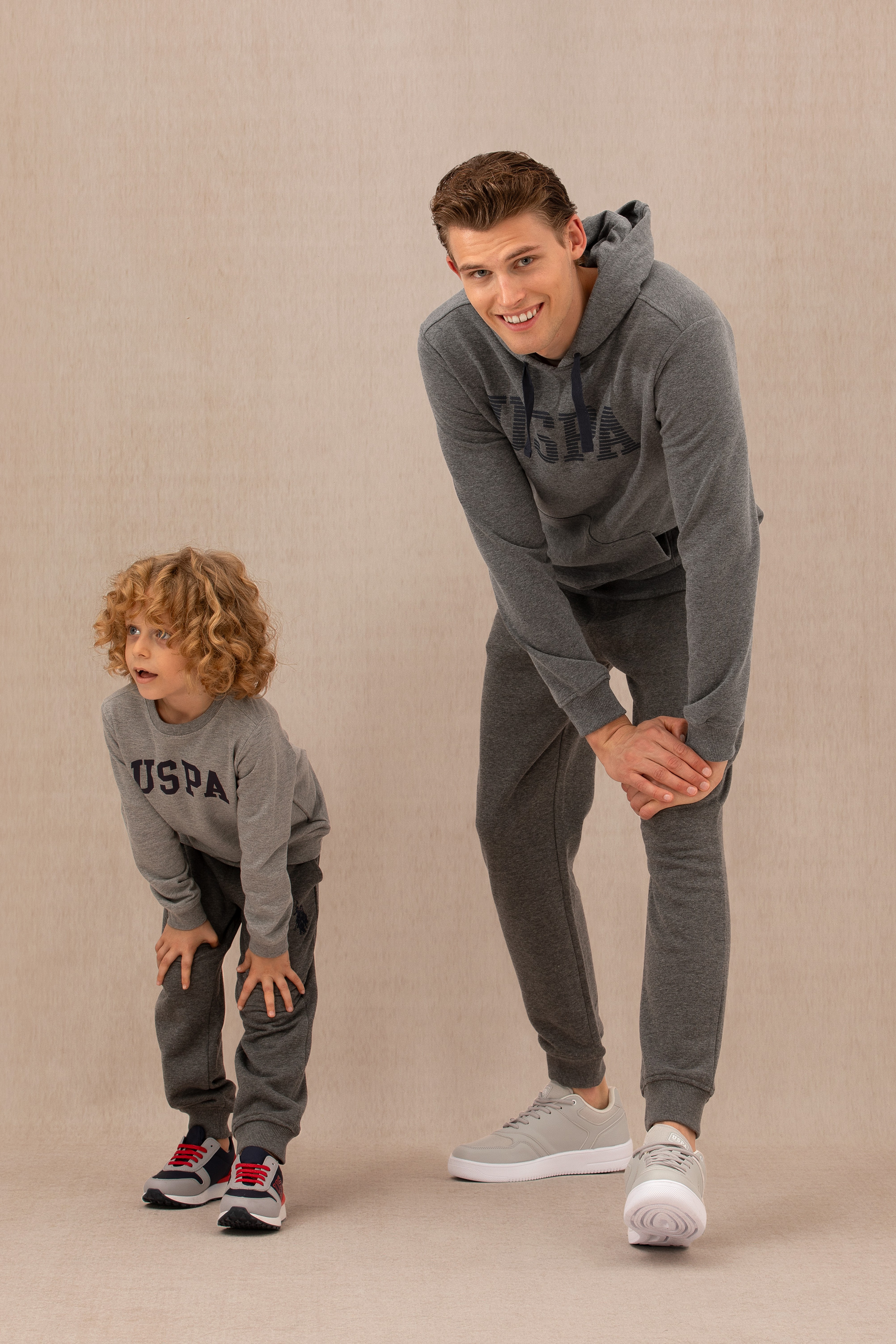 Erkek Antrasit Melanj Basic Sweatshirt - Image 1