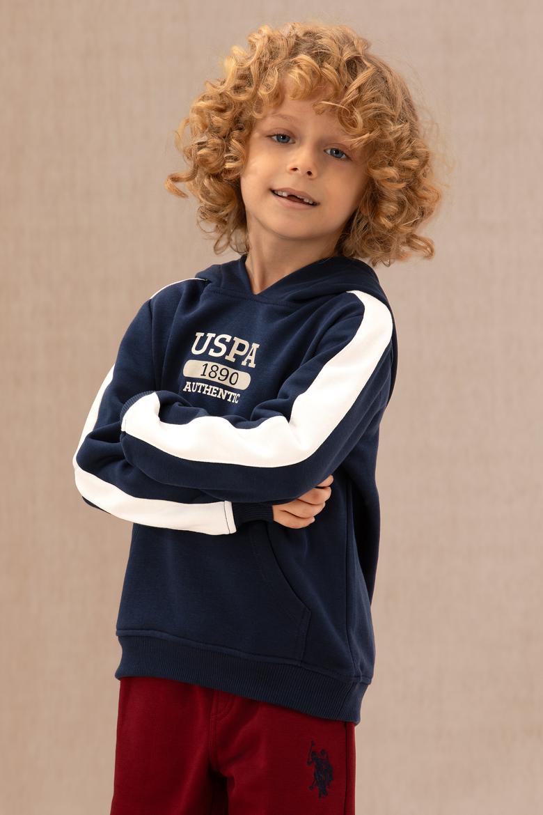 Erkek Çocuk Lacivert Kapüşonlu Sweatshirt - 50274241005