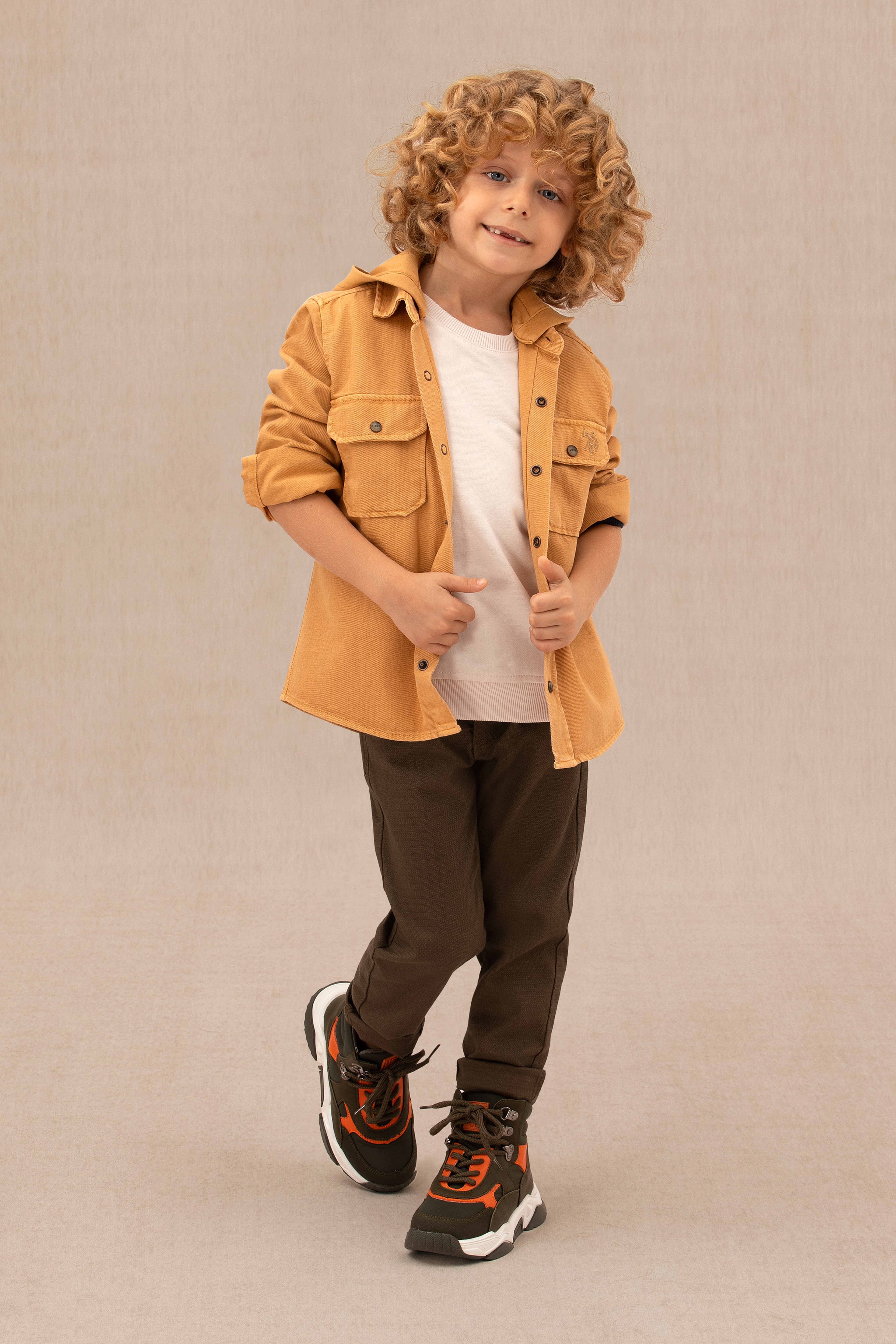 Erkek Çocuk Coconut Kanvas Pantolon - Image 3