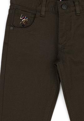 Erkek Çocuk Koyu Haki Kanvas Pantolon - 50271519045