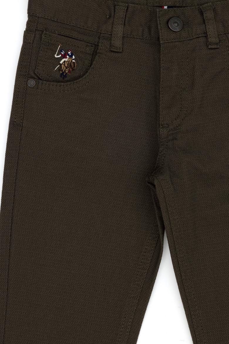 Erkek Çocuk Koyu Haki Kanvas Pantolon - 50271519045