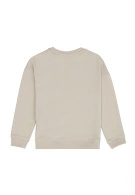 Erkek Çocuk Bej Bisiklet Yaka Sweatshirt - 50270740034