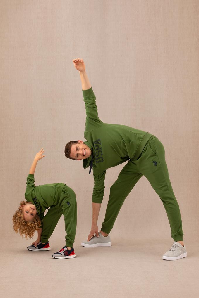 Erkek Yeşil Basic Sweatshirt