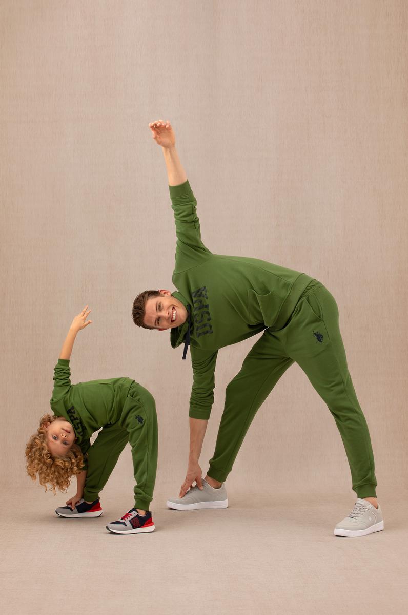 Erkek Yeşil Basic Sweatshirt