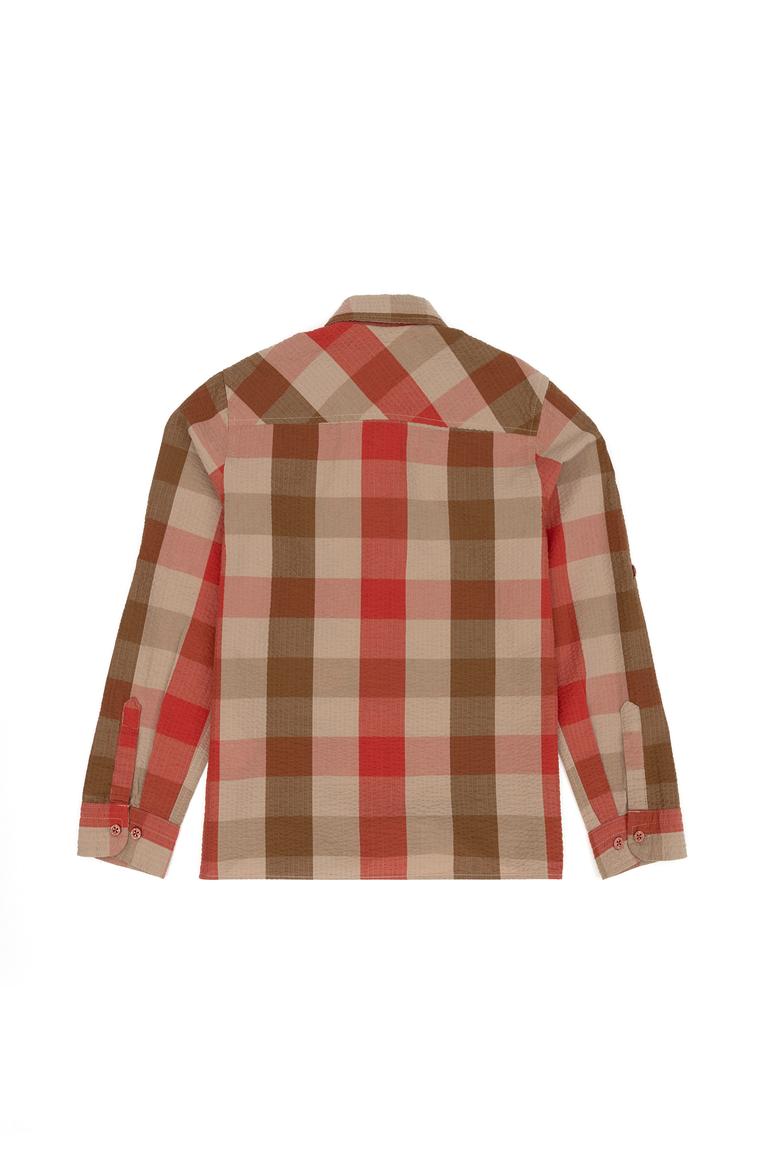 Erkek Çocuk Kiremit Uzun Kollu Gömlek - 50272387024