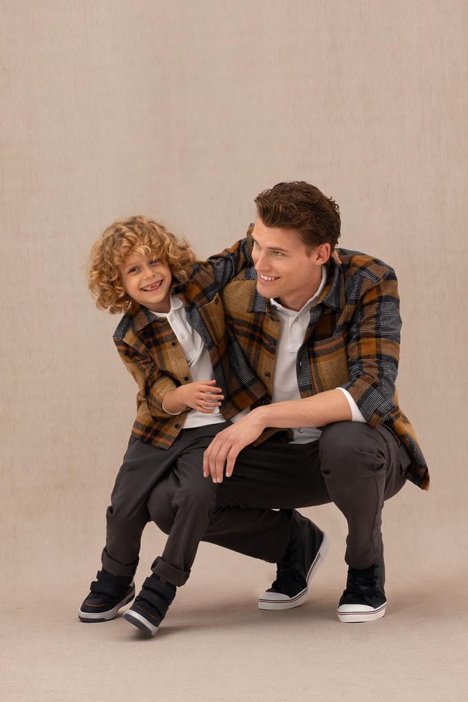 Erkek Çocuk Lacivert Uzun Kollu Gömlek