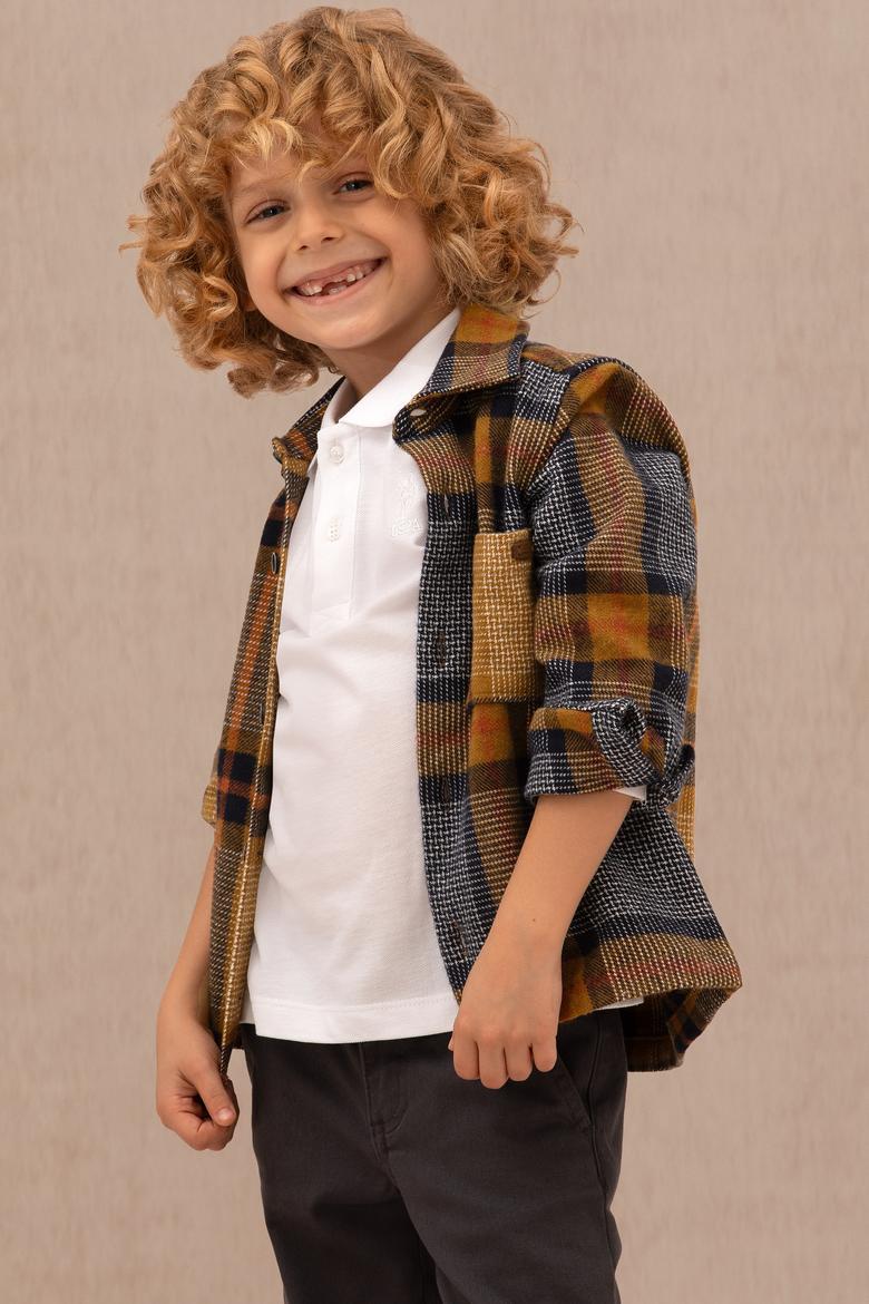 Erkek Çocuk Lacivert Uzun Kollu Gömlek - 50272785010