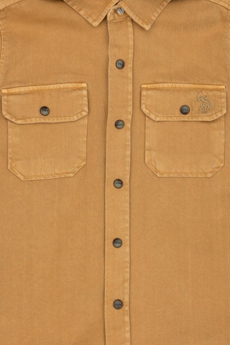 Erkek Çocuk Kum Uzun Kollu Kapüşonlu Gömlek - 50272786001