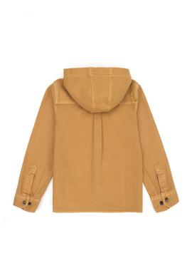 Erkek Çocuk Kum Uzun Kollu Kapüşonlu Gömlek - 50272786001