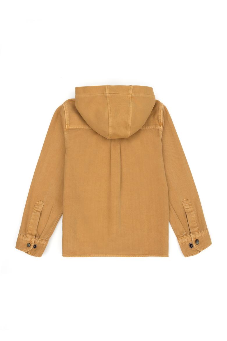 Erkek Çocuk Kum Uzun Kollu Kapüşonlu Gömlek - 50272786001