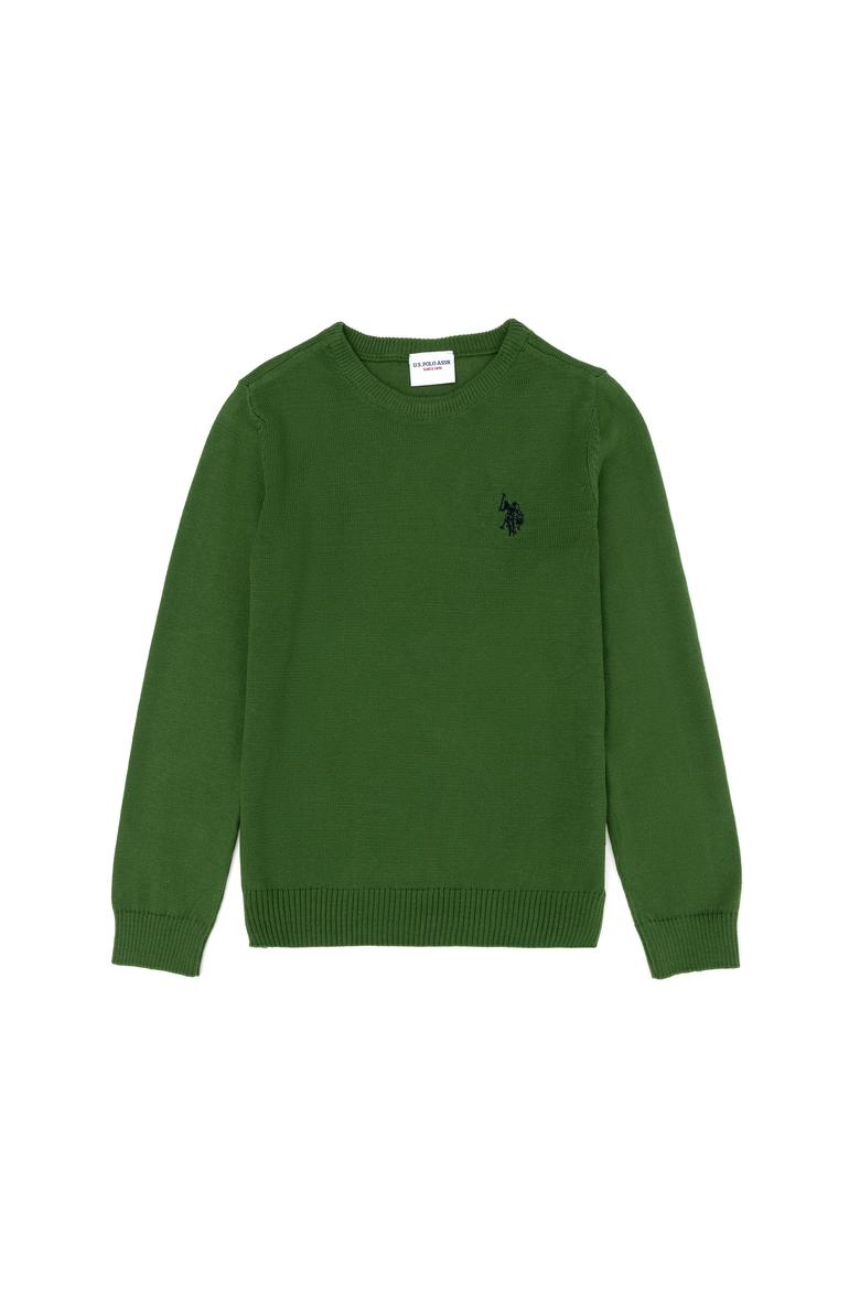 Erkek Çocuk Yeşil Basic Kazak - 50275846058