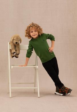 Erkek Çocuk Yeşil Basic Kazak - 50275846058