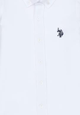 Erkek Çocuk Beyaz Uzun Kollu Basic Gömlek - 50277633006