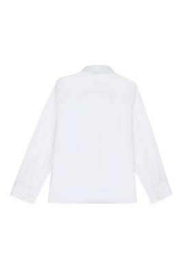 Erkek Çocuk Beyaz Uzun Kollu Basic Gömlek - 50277633006