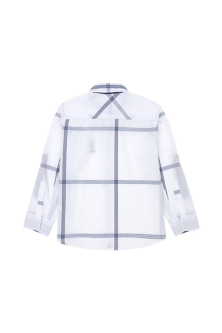 Erkek Çocuk Beyaz Uzun Kollu Gömlek - 50263820031