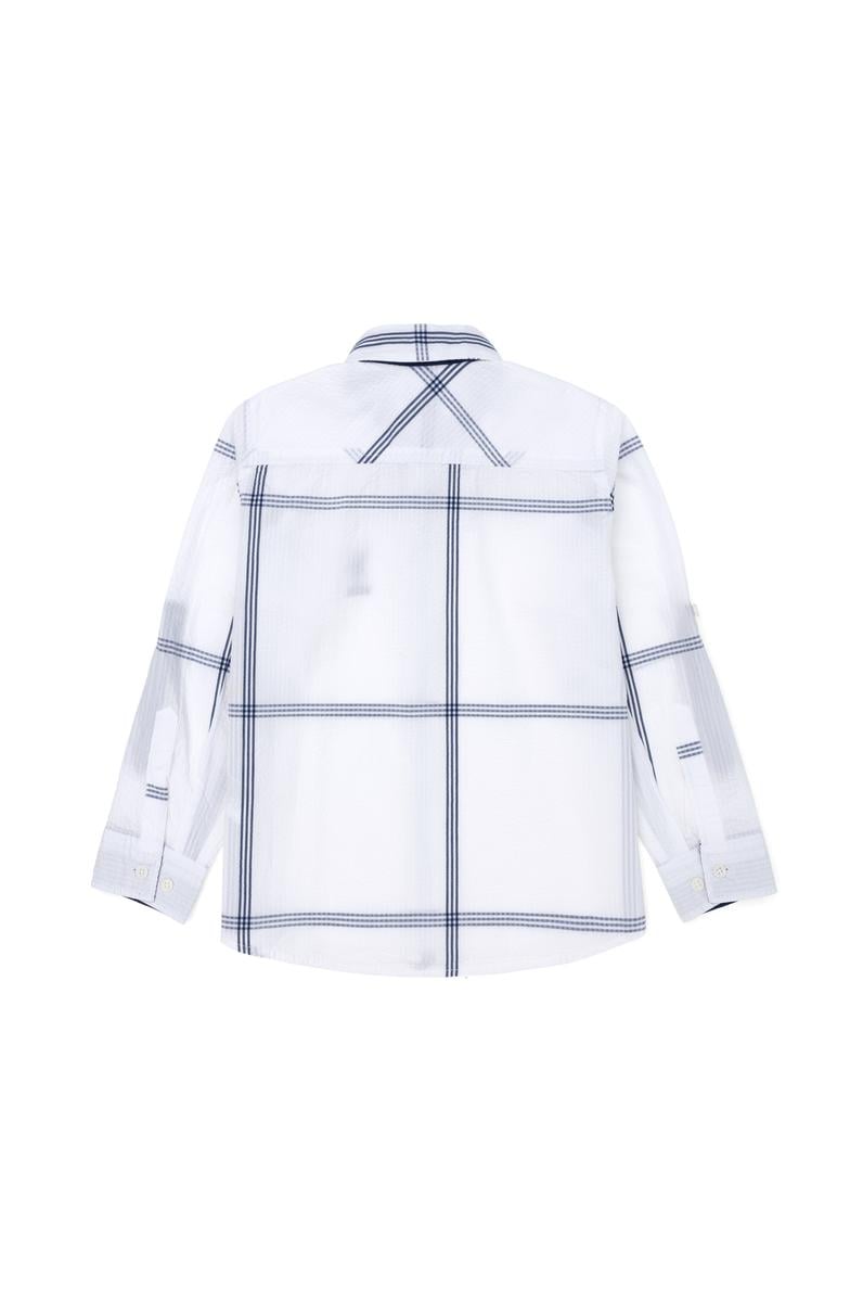 Erkek Çocuk Beyaz Uzun Kollu Gömlek