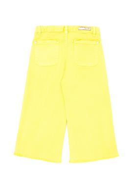 Kız Çocuk Neon Sarı Kanvas Pantolon - 50264079024