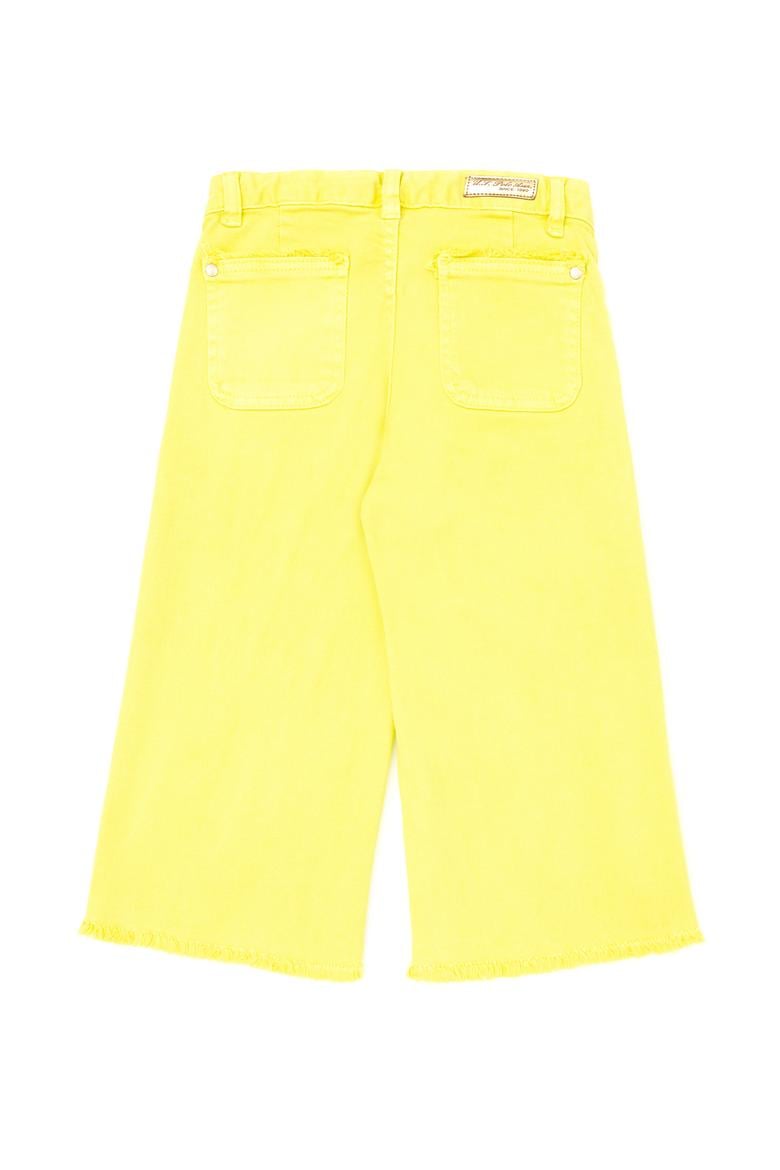 Kız Çocuk Neon Sarı Kanvas Pantolon - 50264079024