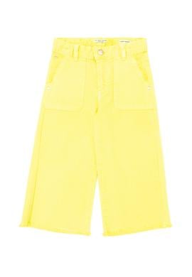 Kız Çocuk Neon Sarı Kanvas Pantolon - 50264079024