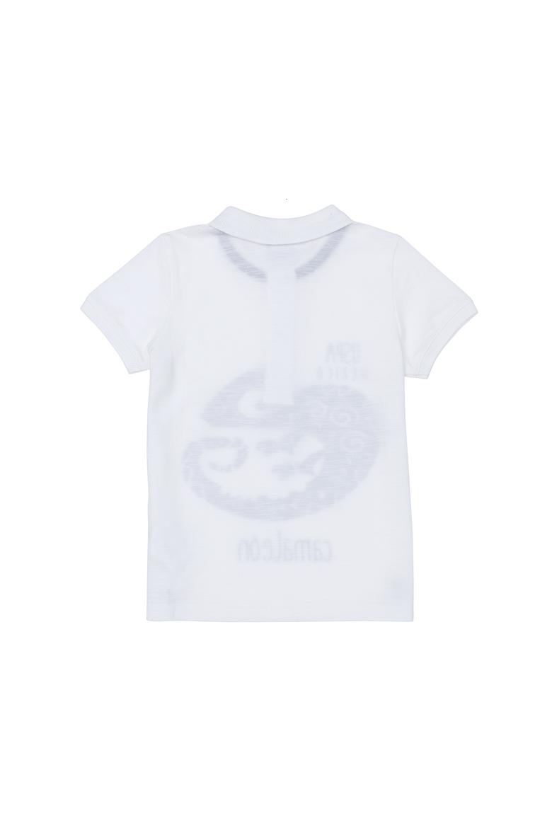 Erkek Çocuk Beyaz Polo Yaka Tişört - 50263511036