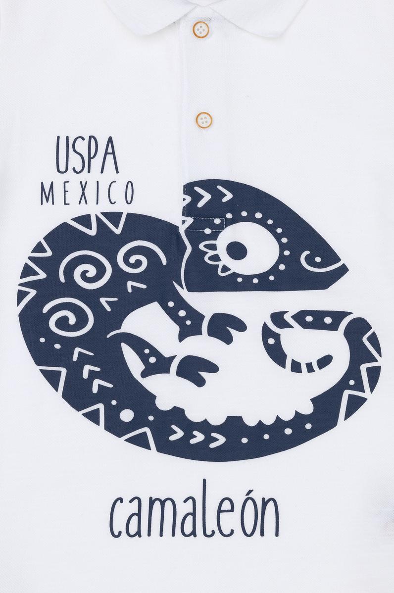 Erkek Çocuk Beyaz Polo Yaka Tişört