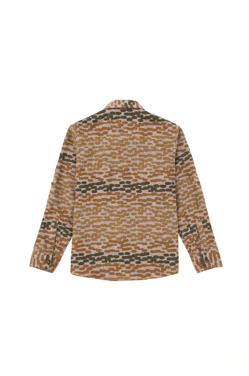 Erkek Çocuk Taş Uzun Kollu Gömlek