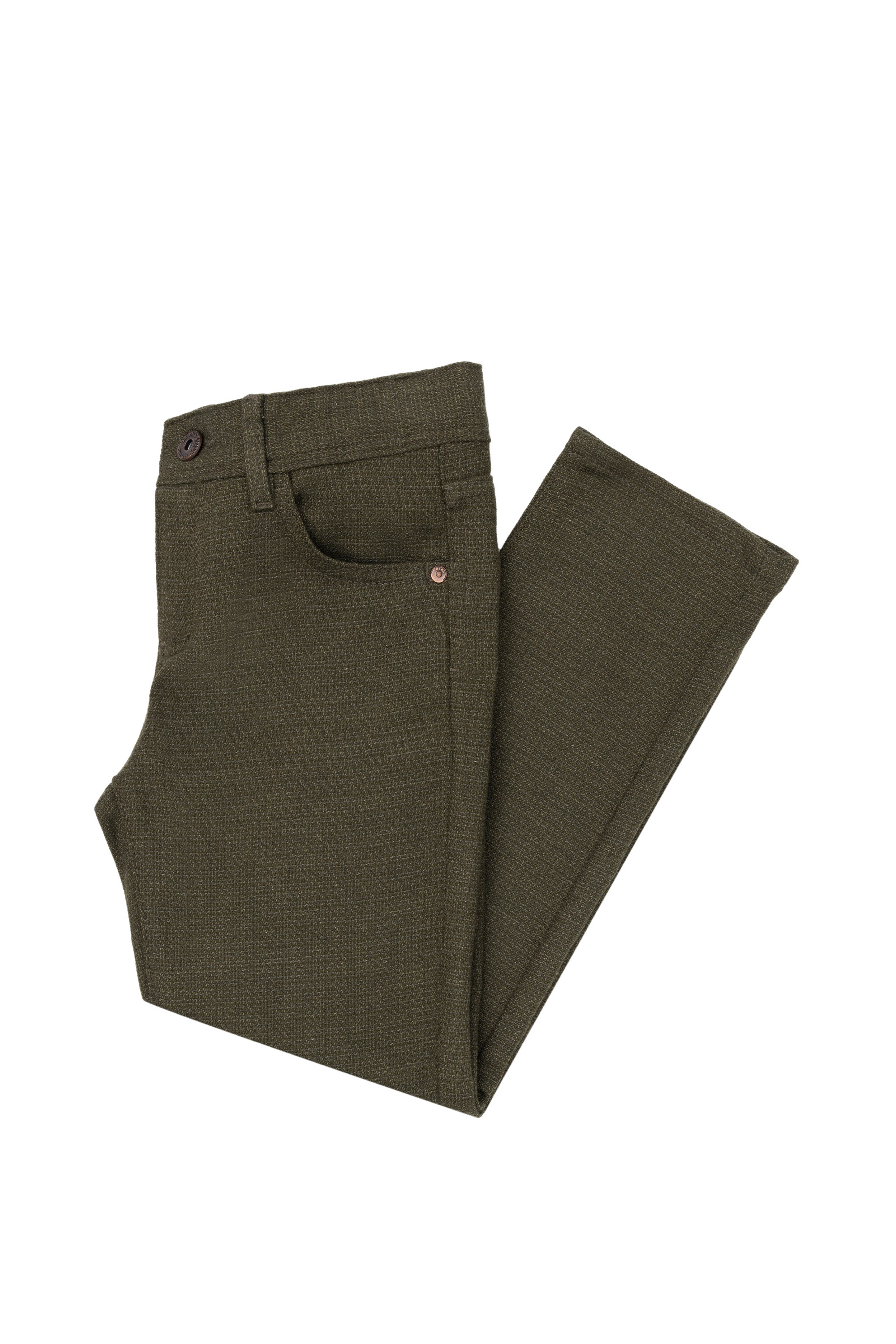 Erkek Çocuk Haki Kanvas Pantolon - Image 1