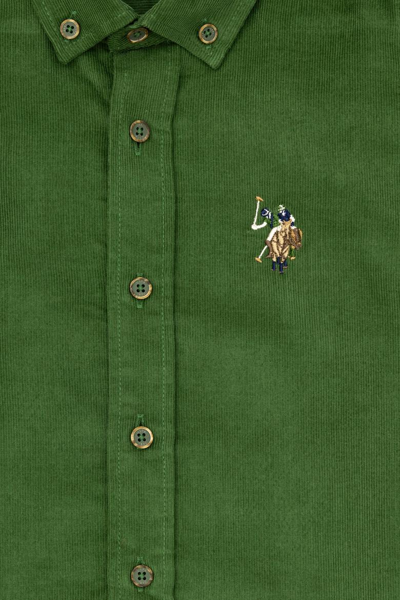 Erkek Çocuk Yeşil Uzun Kollu Gömlek - 50272691015