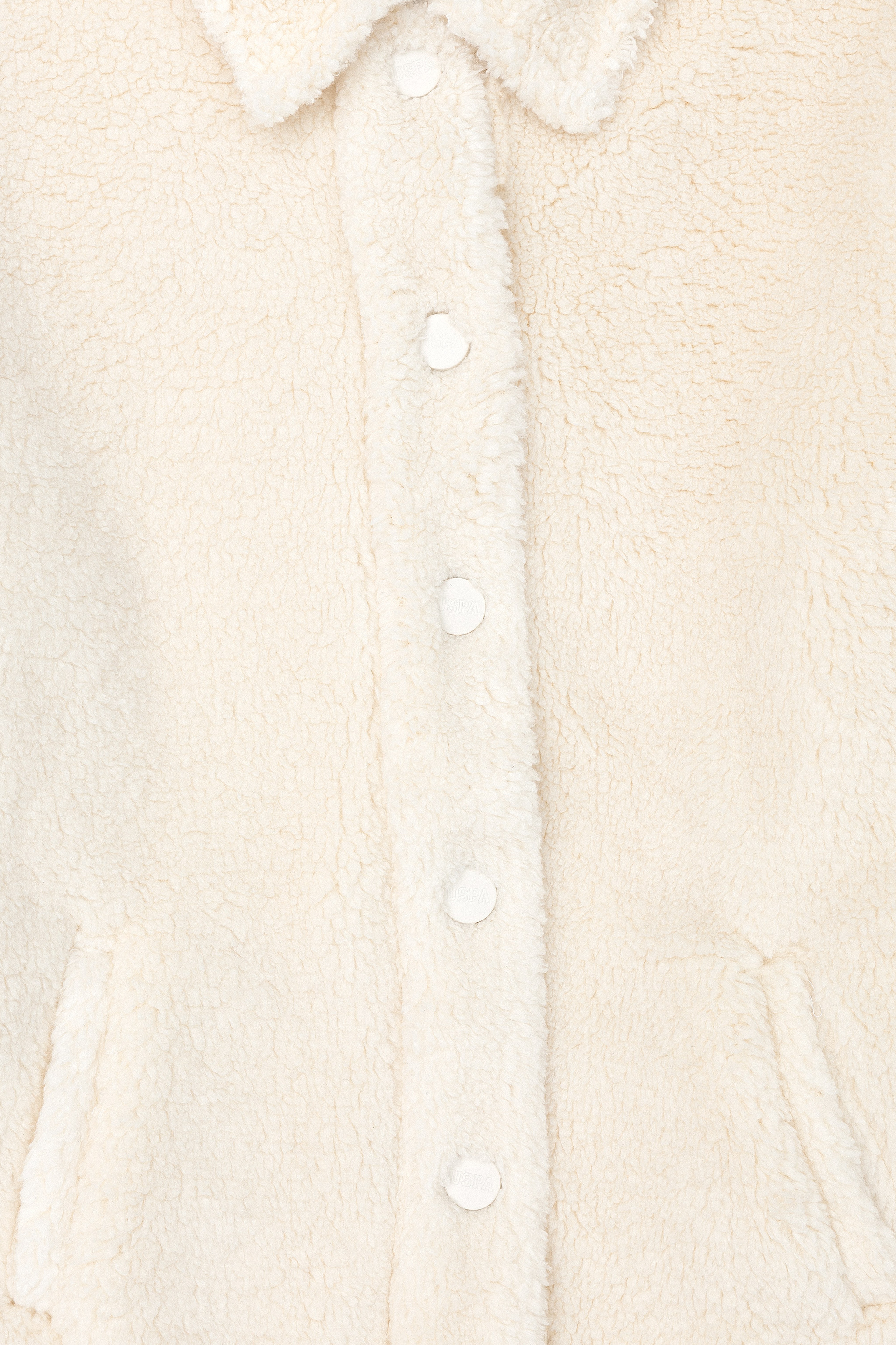 Kız Çocuk Taş Polo Yaka Sweatshirt - Image 4