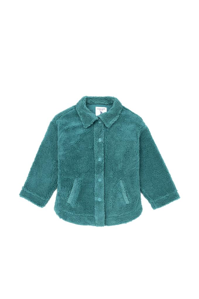 Kız Çocuk Mint Polo Yaka Sweatshirt