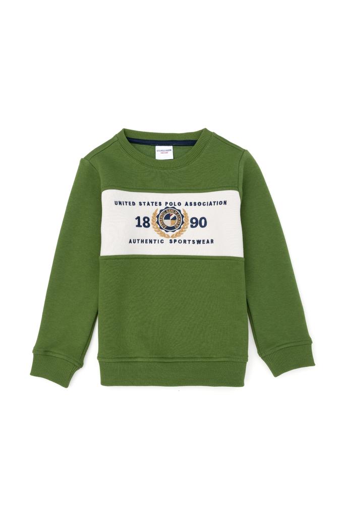 Erkek Çocuk Yeşil Sweatshirt