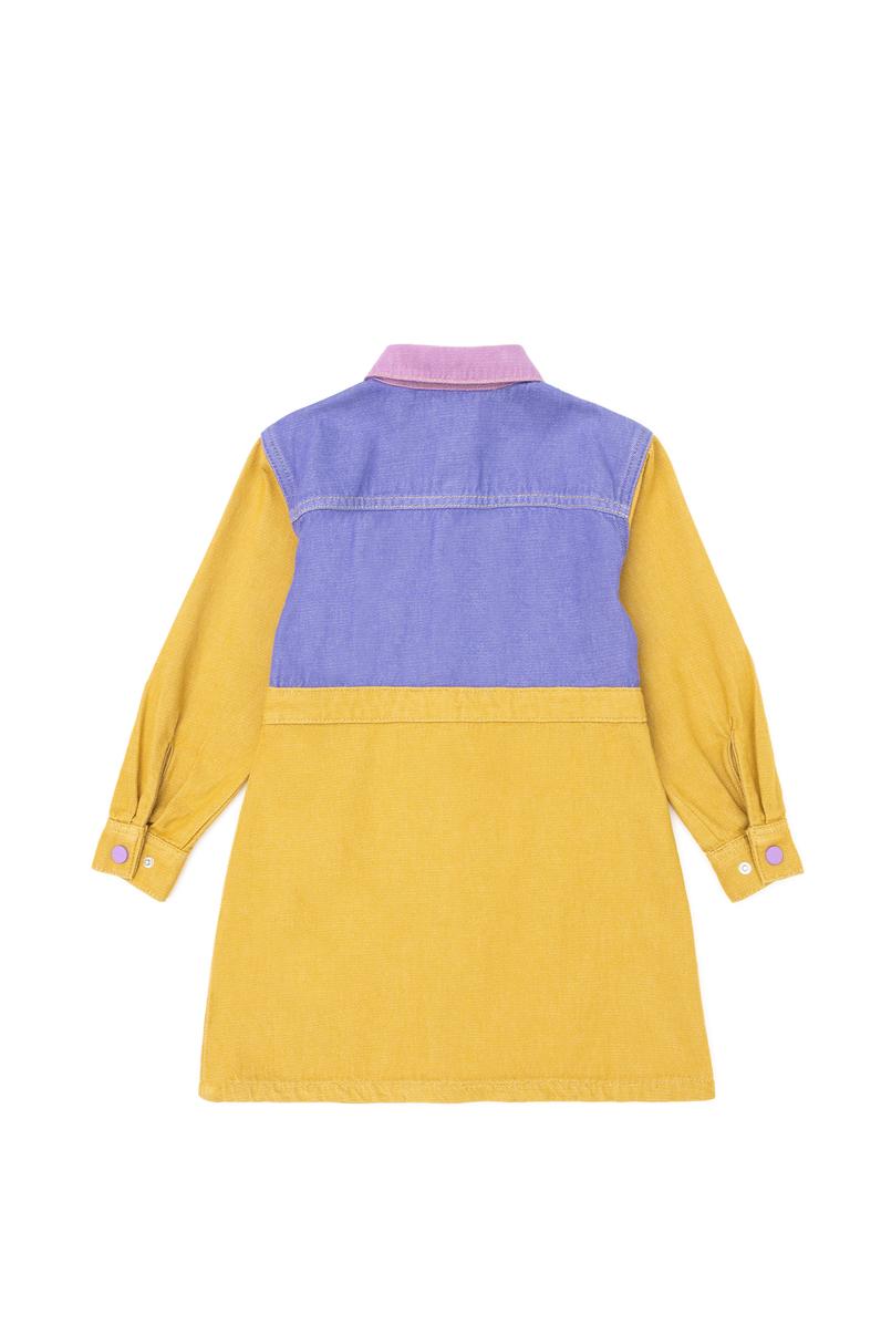 Kız Çocuk Çok Renkli Jean Elbise