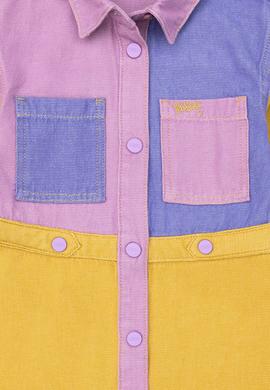 Kız Çocuk Çok Renkli Jean Elbise - 50272316003